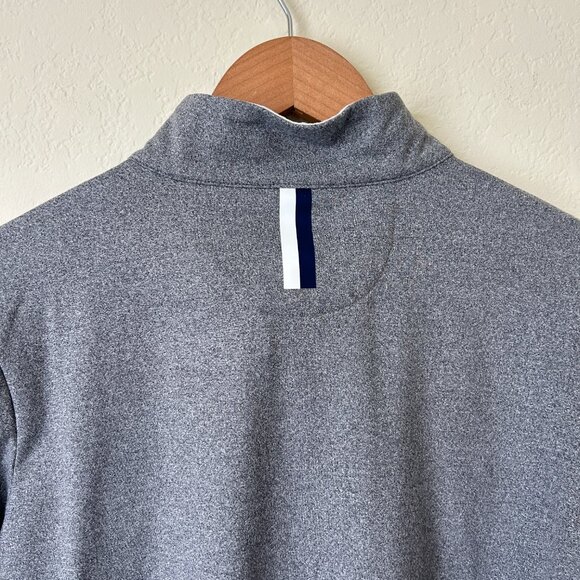 Rhoback Top Women Medium Grey Pullover Quarter Zip Thumb Hole Jacket Golf Logo M - Picture 7 of 8